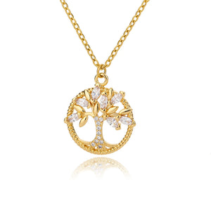 Tree of Life Round Pendant Necklace