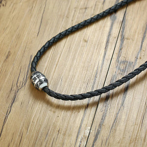 Buddha Mantra Braided Necklace