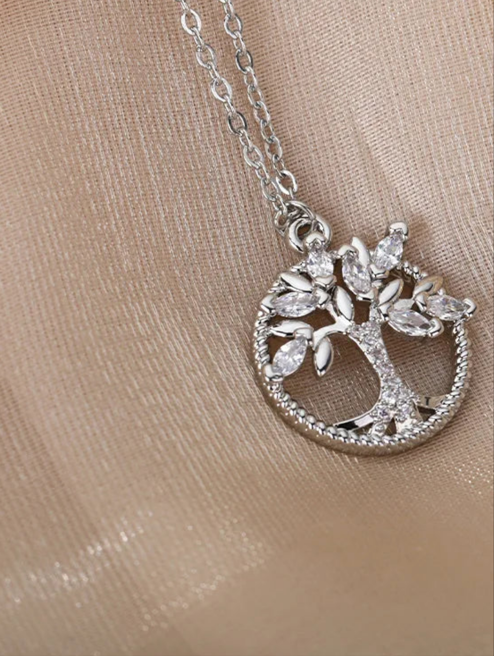 Tree of Life Round Pendant Necklace