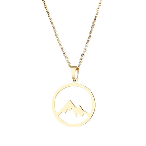 Mountain Hill Pendant Necklace