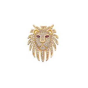 Gold Lion Head Necklace