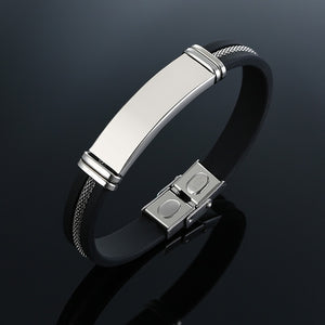 Vnox Elegant Leather Bracelet