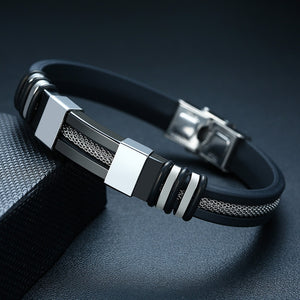 Vnox Elegant Leather Bracelet