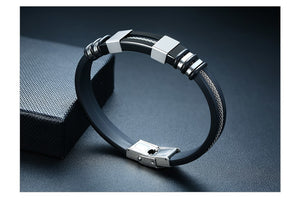 Vnox Elegant Leather Bracelet