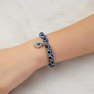 Lucky-Eye Charm Bead Bracelet