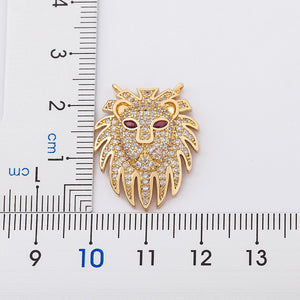 Gold Lion Head Necklace