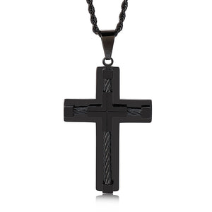 Wire Cross Pendant Necklace