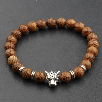 Natural Wood Beads Bracelet