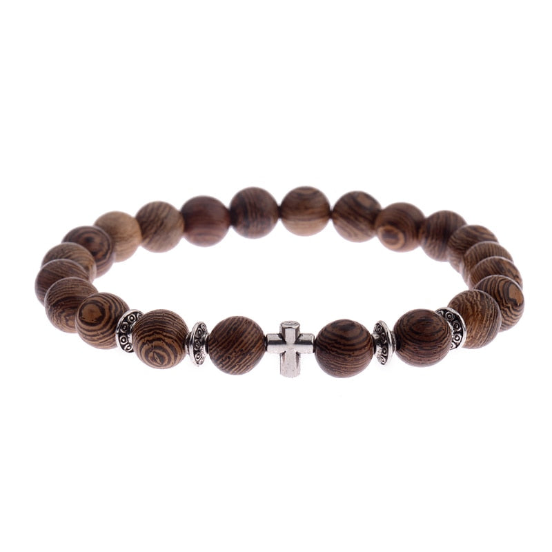 Natural Wood Beads Bracelet