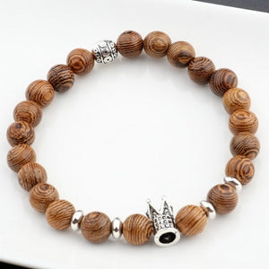 Natural Wood Beads Bracelet