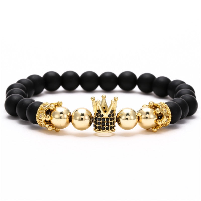 Crown Charm Beads Bracelet