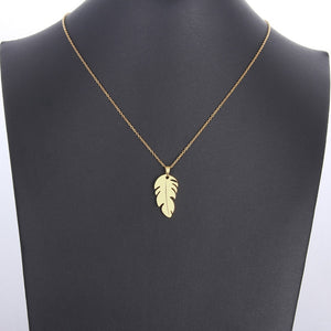 Solid Feather Necklace