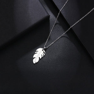 Solid Feather Necklace