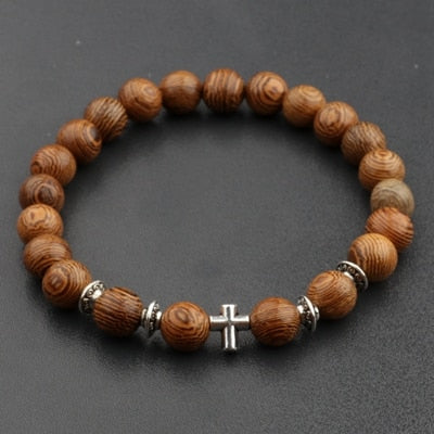 Natural Wood Beads Bracelet