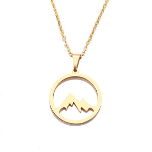 Mountain Hill Pendant Necklace