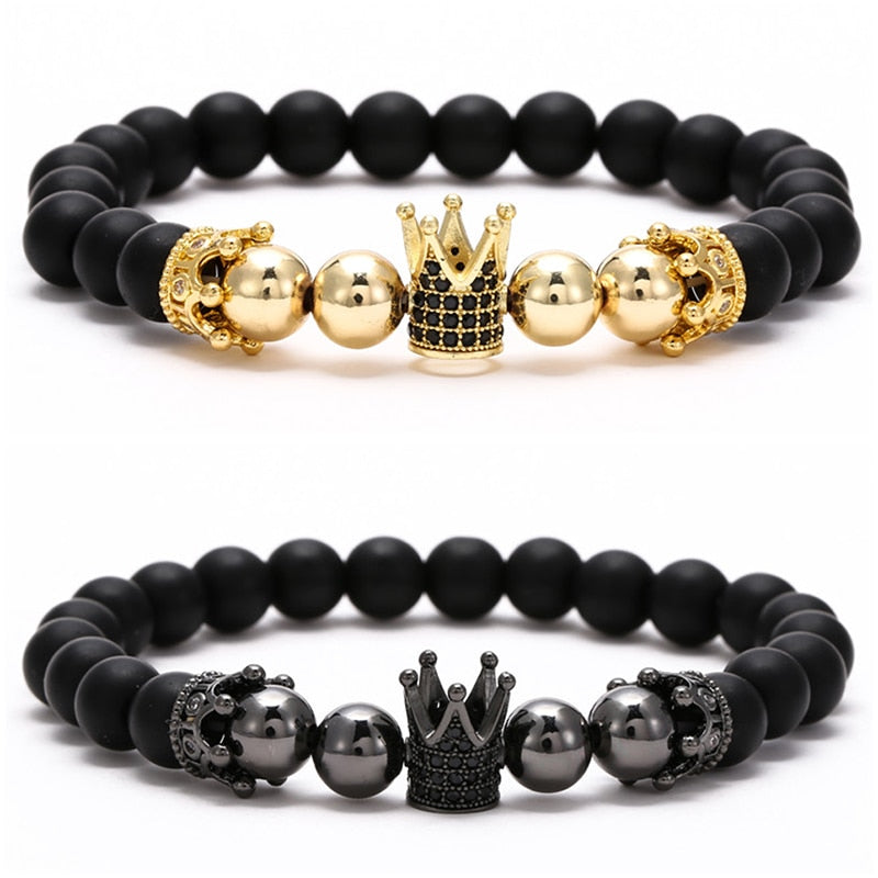 Crown Charm Beads Bracelet