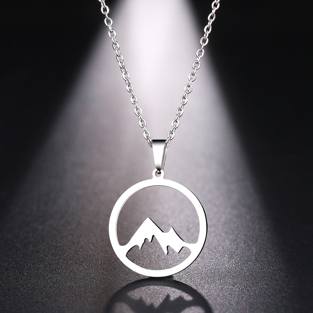 Mountain Hill Pendant Necklace