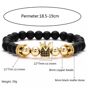 Crown Charm Beads Bracelet