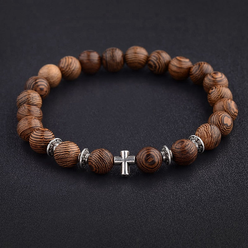 Natural Wood Beads Bracelet