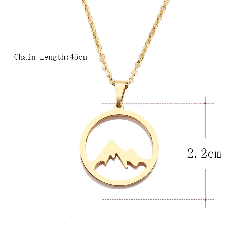 Mountain Hill Pendant Necklace