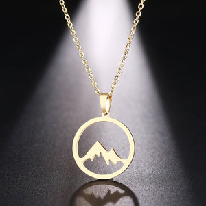 Mountain Hill Pendant Necklace