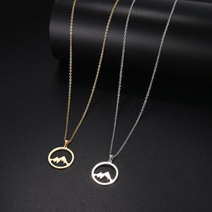 Mountain Hill Pendant Necklace