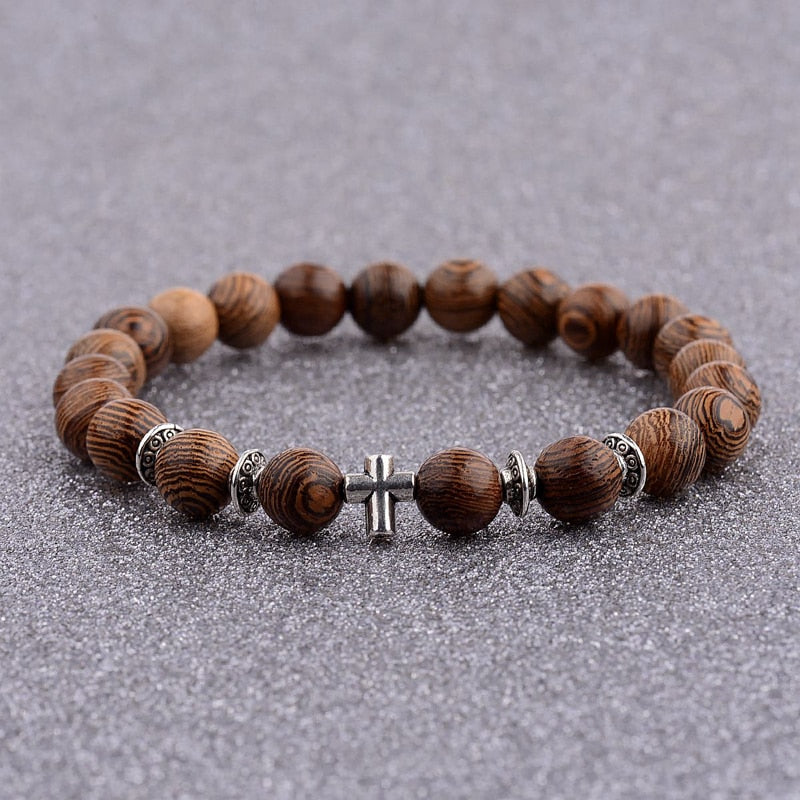 Natural Wood Beads Bracelet