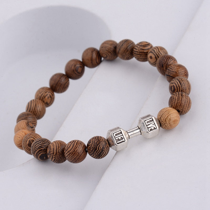 Natural Wood Beads Bracelet