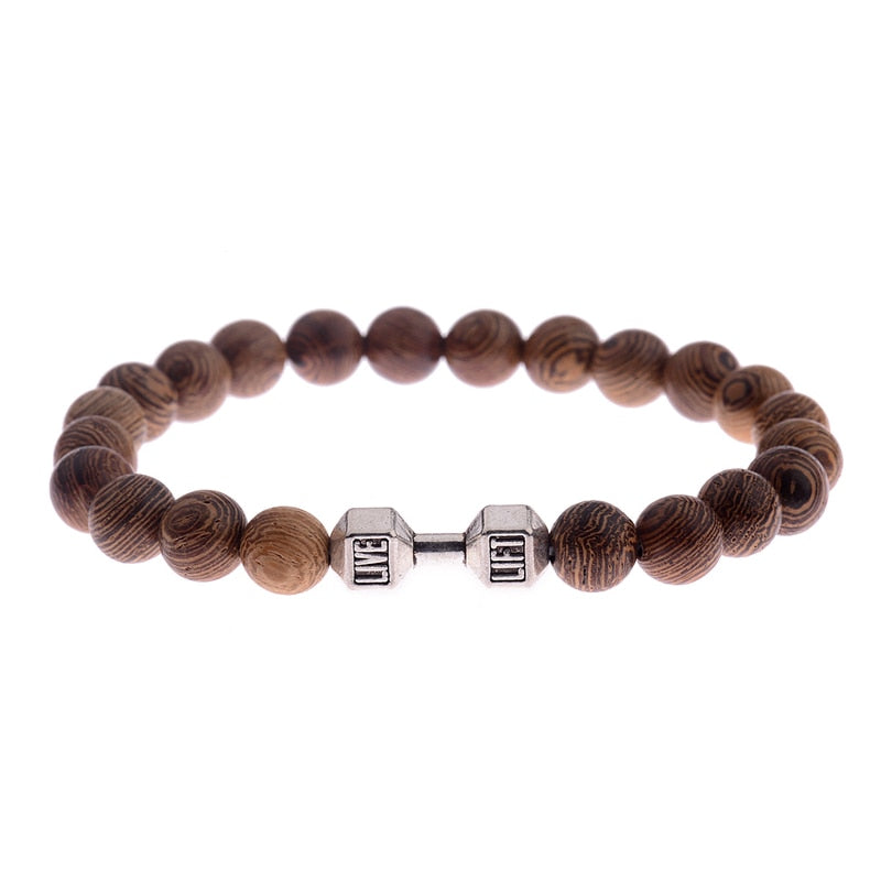 Natural Wood Beads Bracelet