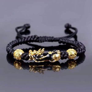 Feng Shui Wealth Obsidian Beads Bracelet