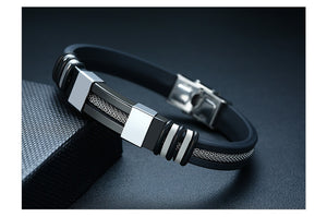 Vnox Elegant Leather Bracelet