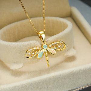 Vintage Dragonfly Necklace