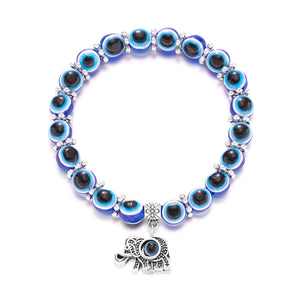 Lucky-Eye Charm Bead Bracelet