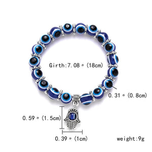 Lucky-Eye Charm Bead Bracelet